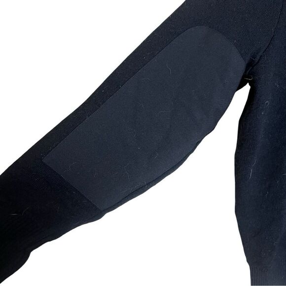 Logistik black 100% wool v neck uniform sweater - Picture 6 of 6